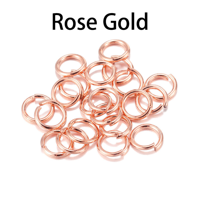 200pcs/Lot 3-12mm Open Single Loops Jump Rings Split Rings DIY Necklace Bracelet Jewelry Making Findings Accessories Wholesale