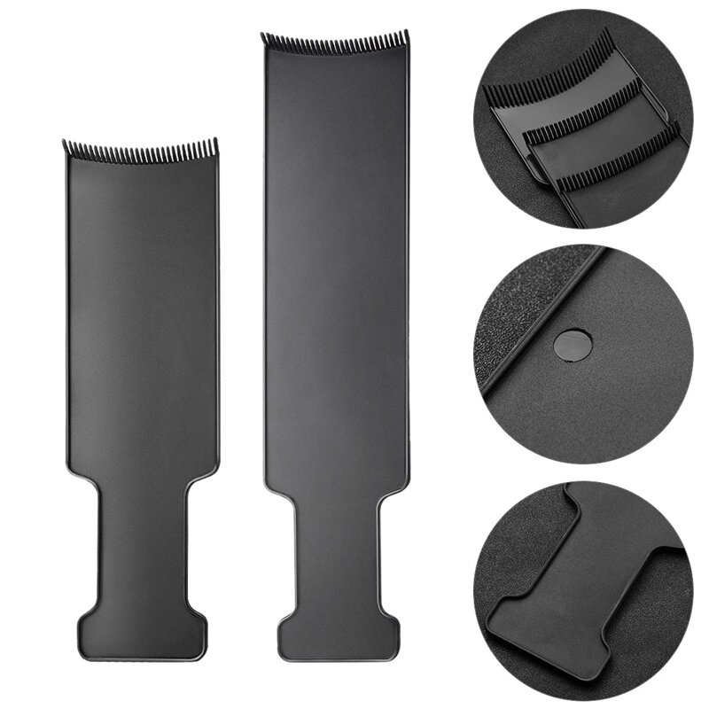 3Pcs Long Hair Highlighting Sectioning Board Barber Flat Top Paddle Board Comb For Hair Coloring Dyeing DIY Hairdressing Tint To