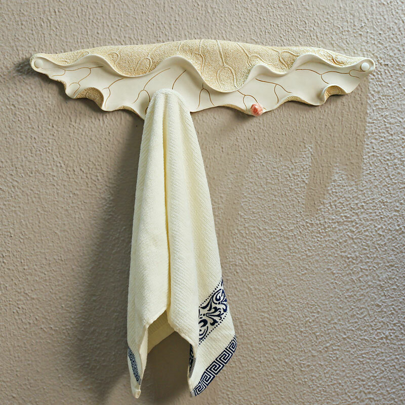 New Chinese Art Creative Personalized Towel Rack Wall Hanging Bathroom Bathroom Hook Decoration Storage Rack