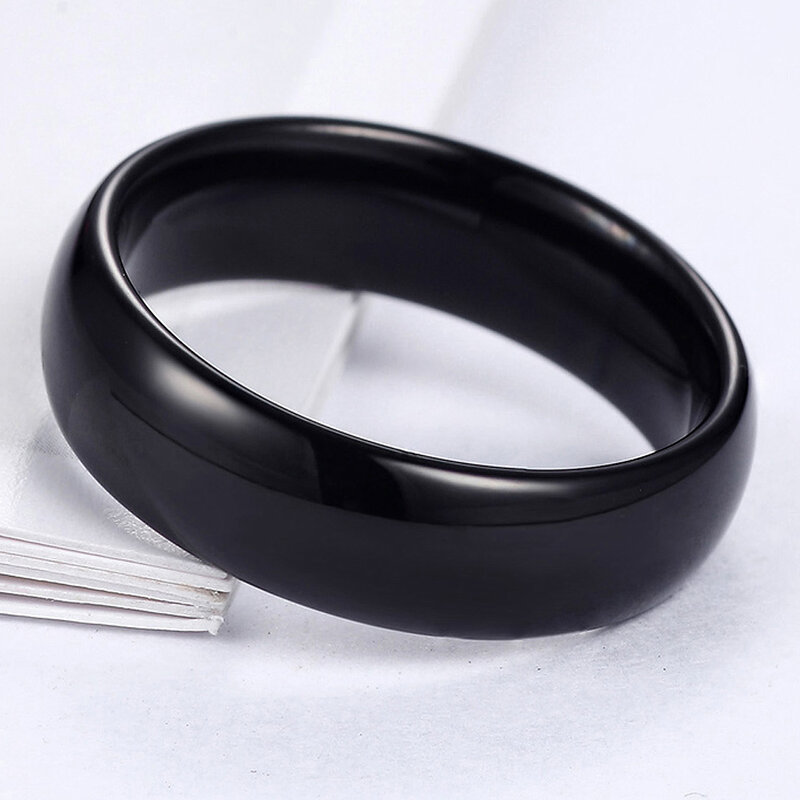 Anillo de cerámica negro RFID para hombres o mujeres, 2021 kHz o 125 MHz, identificación de anillo de moda inteligente, chip uid, nuevo, 13,56