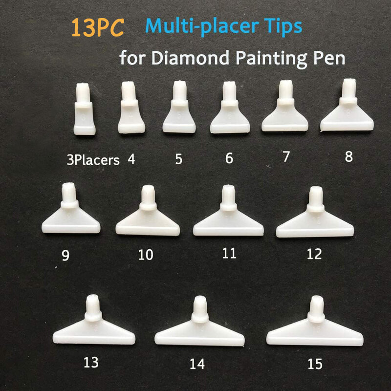 Diamond Painting Art Tip Placer Multiplacer Heads white