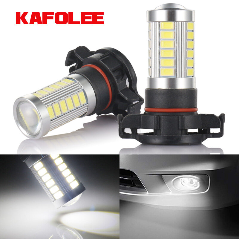 GZKAFOLEE 5201 5202 LED Fog Light Bulbs Xtreme Super Bright 12V LED PS19W 12085 PS24W Replacement 600LM 6000K White 3000K Amber