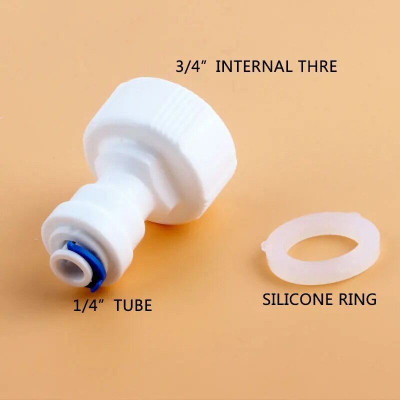 3/4" Internal thread to 1/4" Tube straight Quick Connect RO Water Reverse Osmosis System 62N internal diameter 24MM Tube Fitting