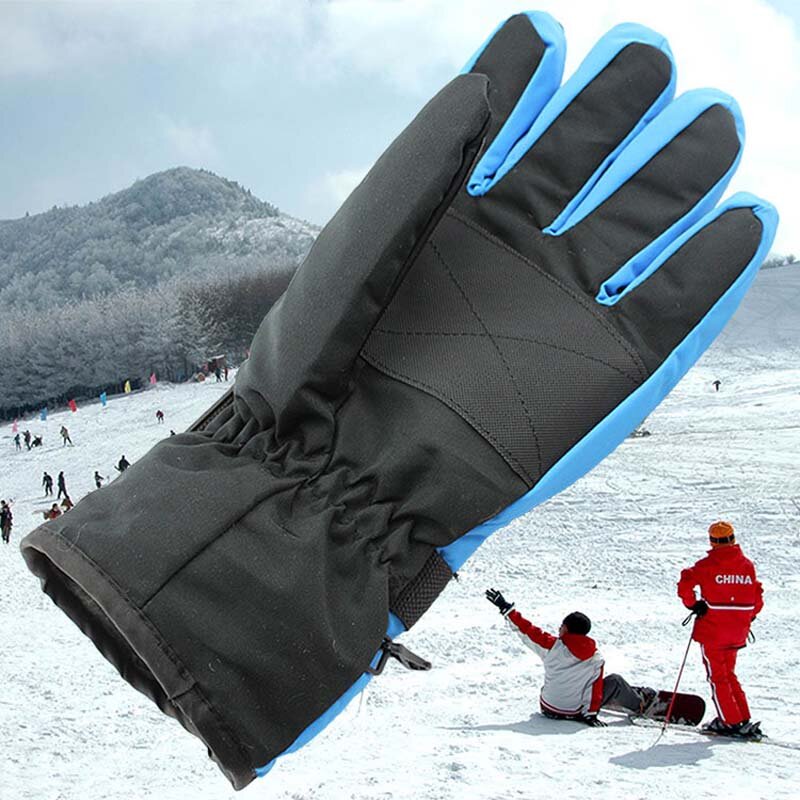 Winter ski gloves windproof waterproof riding cold warm gloves