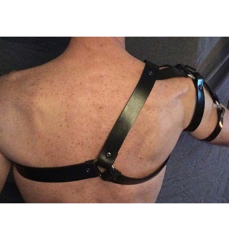 Men Harness Lingerie Shoulder Belt Men Arnes Mujer Ceinture Homme Gg Belt Fantazi Seks Body Bondage Harness Suspenders Rave