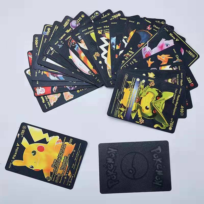포켓몬 영어 스페인어 프랑스어 놀이 카드, 리자몽 Vmax Gx 애니메이션 희귀 피카츄 배틀 트레이너 컬렉션 카드 장난감