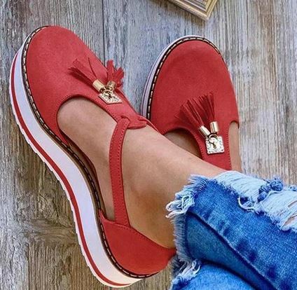 YEELOCA 2020 delle donne sandali di estate di modo fibbia a001 solido cinghia fringe cover tacco piatto piattaforma tacco MU22