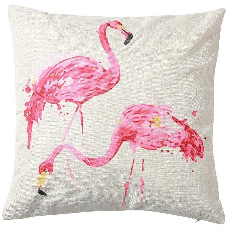 23 couleurs décoratif jeter taie d'oreiller été hawaïen Tropical fête Flamingo 45x45cm carré housse de coussin jeter des taies d'oreiller