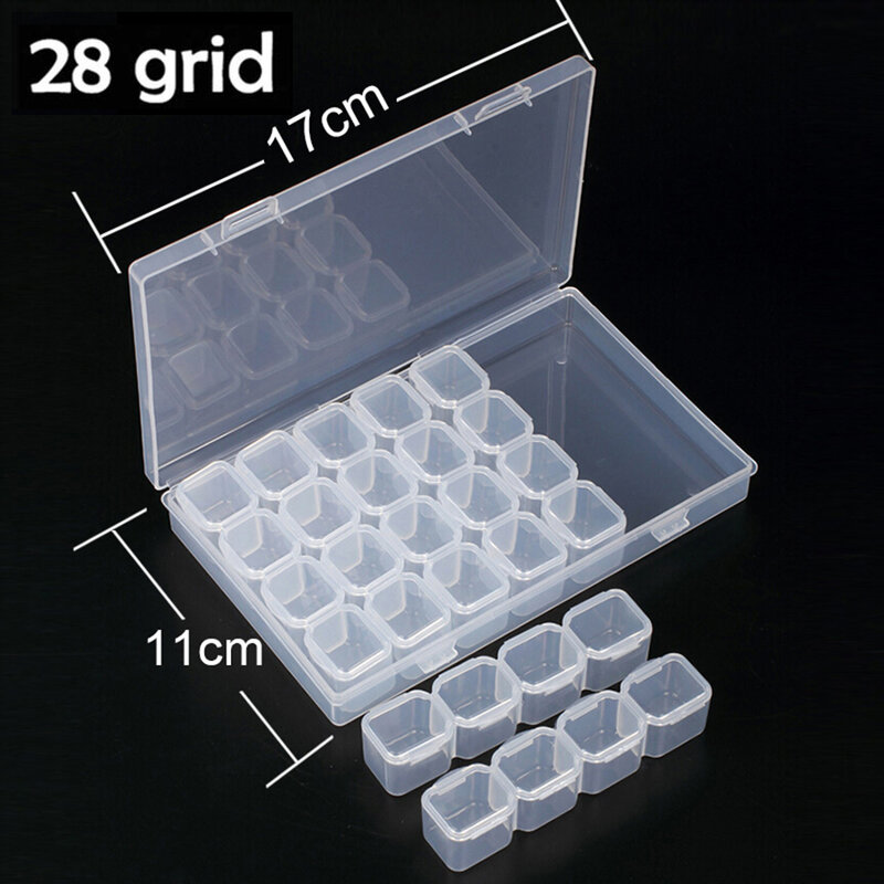 Diamond Painting Accessories Kits Roller Pen Clay Tray Stylo Silicone Funnel Stickers Diamond Embroidery Tray Storage Box Sets
