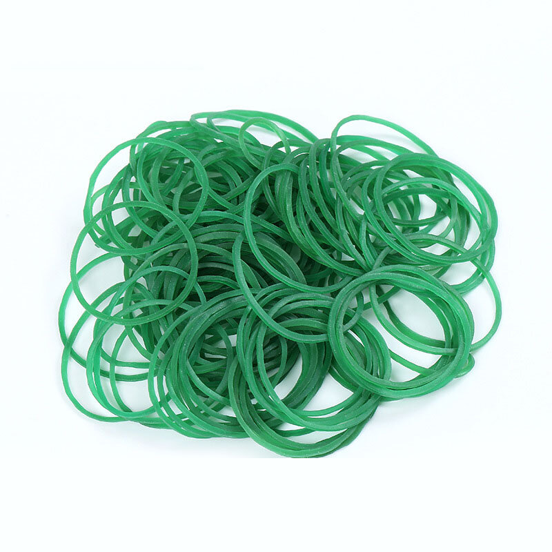 100 искусственные зеленые резиновые ленты диаметром 38 мм, Женская офисная одежда для школы, промышленные принадлежности, держатель для канце...