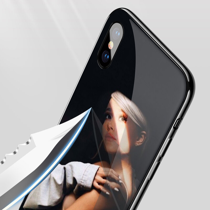 Ariana Grande Tempered Glass Soft Case for Xiaomi Redmi Note 5 6 7 Pro Mi 8 Lite 9 A1 A2 F1 TPU Cover