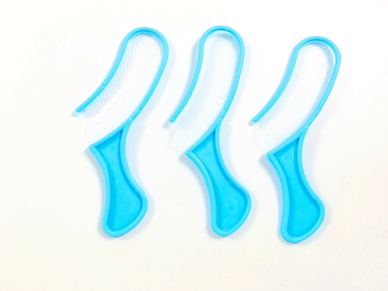 Стоматологические подносы для зубов, тройная регистрация, синяя зубная нить, фотография
