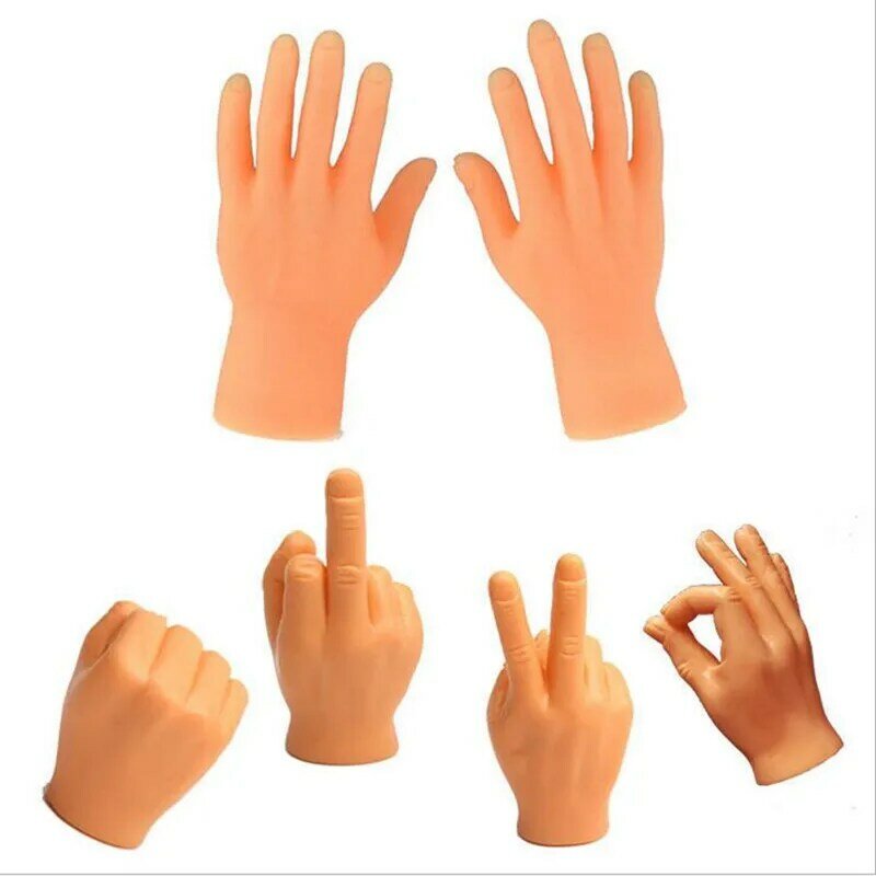 2Pcs Cartoon Lustige Finger Hände Und Finger Füße Gesetzt Kreative Finger Spielzeug Von Spielzeug Um Die Kleine Hand Modell halloween Geschenk Spielzeug