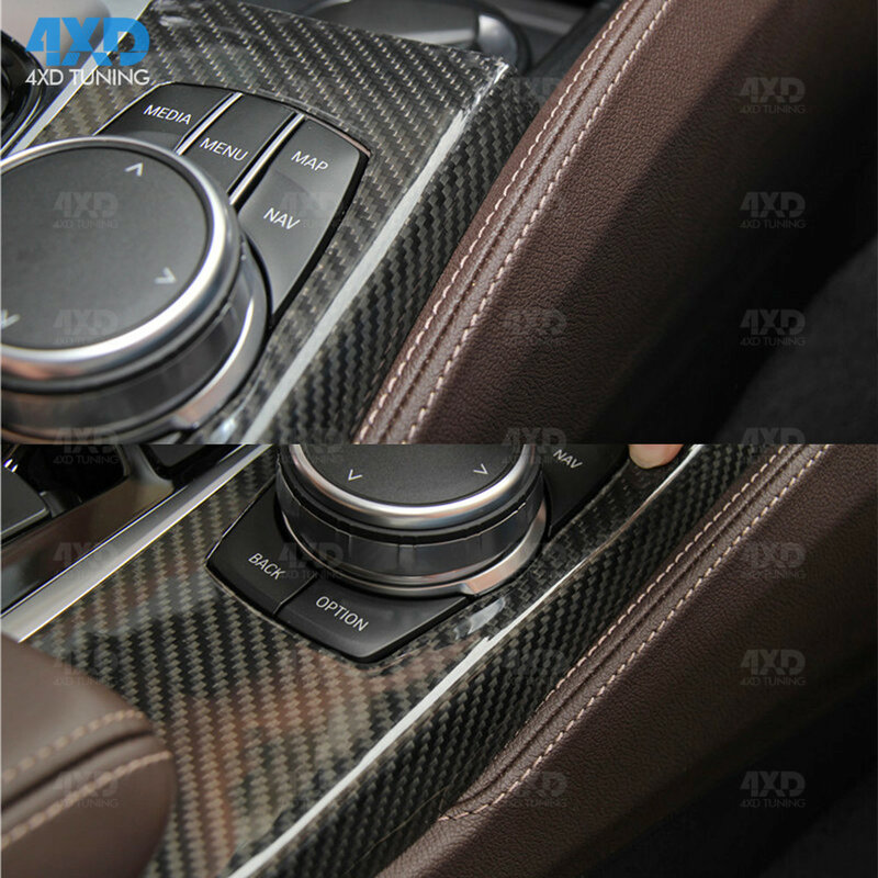 G30 G38 z włókna węglowego wykończenie wnętrza pokrowiec na BMW 5 serii 530i M5 F90 6 Ser GT G32 Gloss & Matt 9 Pcs LHD tylko 2017 - 2023