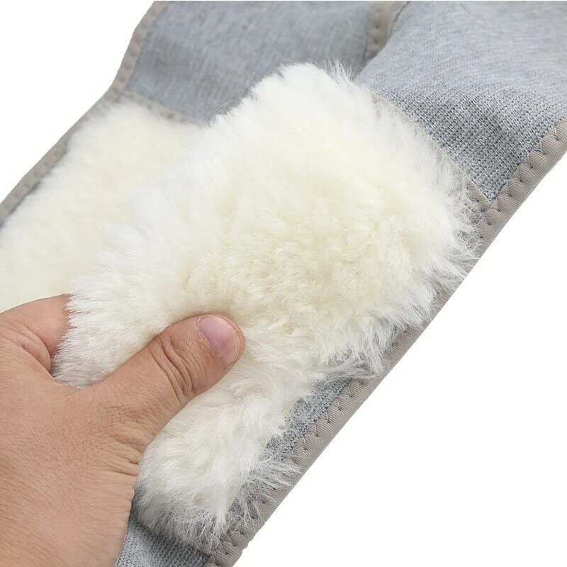 Rodilleras forradas de lana gruesa para el invierno, almohadillas térmicas de Cachemira para las piernas, soporte para rodilla, artritis, alivio del dolor, Yoga y reuma