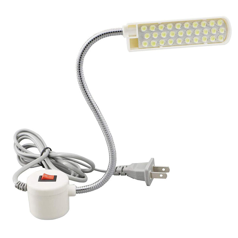 EU US Plug przenośna odzież maszyna do szycia lekka podstawa magnetyczna 10/20/30 LED lampa do szycia do wiertarki naciśnij tokarka oświetlenie robocze