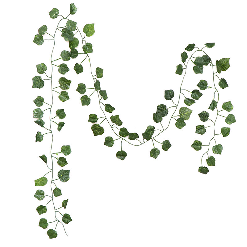 200cm green silk artificial Hanging ivy leaf garland plants vine leaves diy For Home Wedding decoration Garden Party Decor