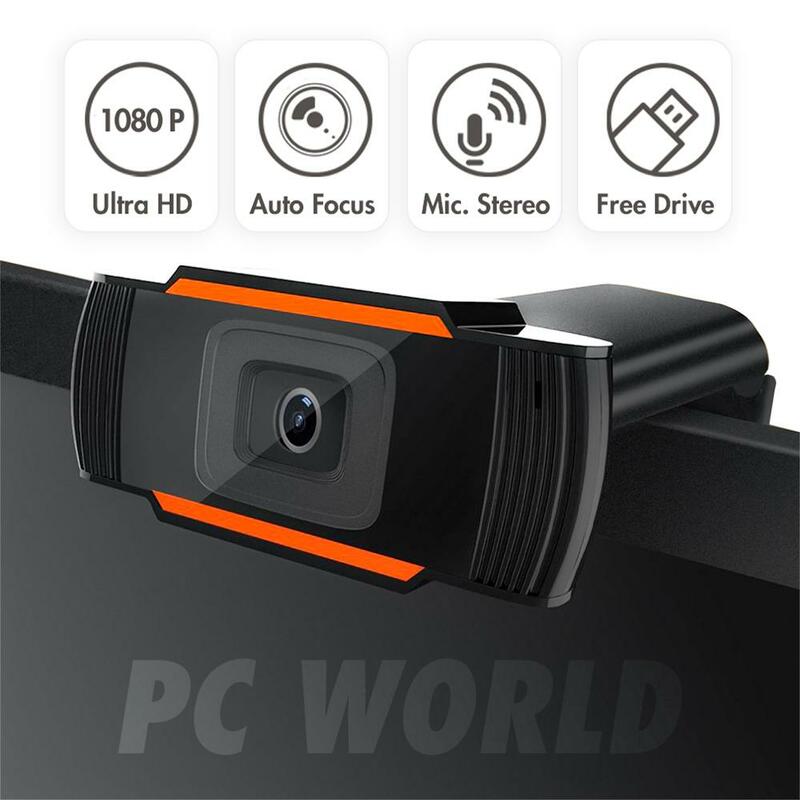 New 360 Degrees Rotatable 2.0 HD Webcam 1080p USB Camera Video Recording Web Camera With Microphone For PC Computer