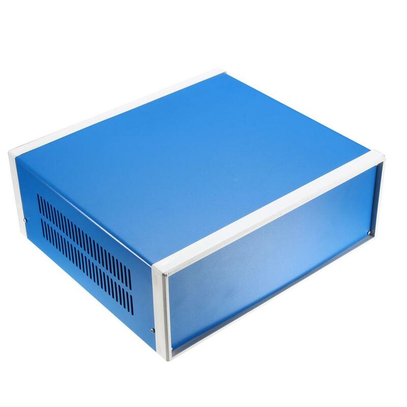 Metal Blue Project Box Case AU-1/2/3/4/5/7/12 Power Supply Iron Housing ABS Plastic Panels Electrical Junction Box Enclosure Ind