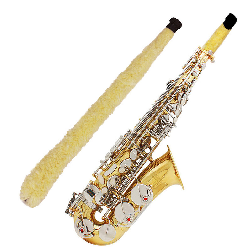 Miękka trwała szczotka do czyszczenia wewnętrzna podkładka do czyszczenia Pad Saver do saksofon sopranowy altowego Tenor Woodwind akcesoria do instrumentów Sax Parts
