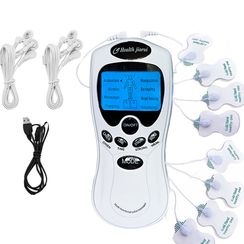 Electric Body TENS Muscle Neck Massager Back Foot Knee Meridian Therapy Massage Machine Electronic Slimming Relax Pad Stimulator