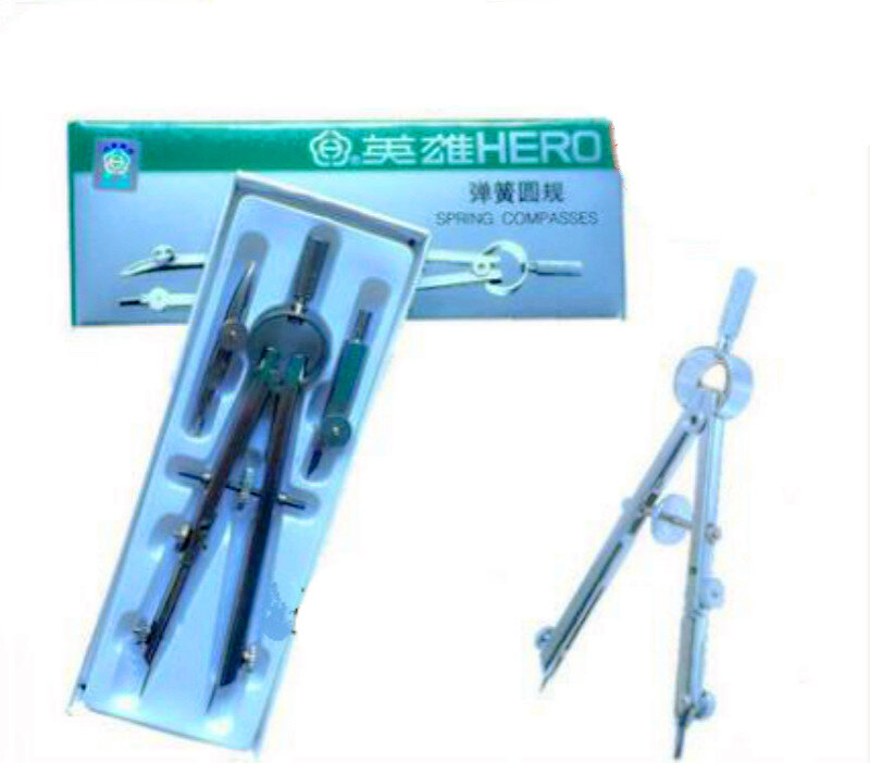 Hero H2031 Professionele Tekening Kompassen Technische Precisie School Metalen Boog Divider Lente Kompassen Office Tool Levert