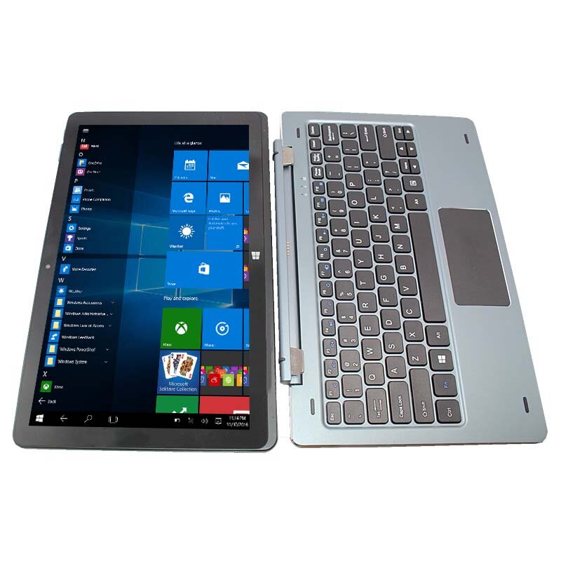 Tablet PC NC01 com teclado de ancoragem com pinos, 4GB + 128GB, 11,6 '', Windows 10, 1920x1080 IPS, compatível com HDMI, câmeras duplas, grandes vendas