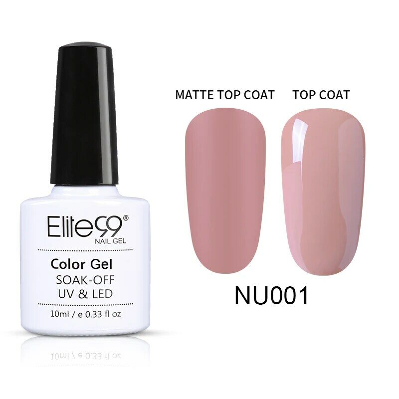 Elite99 10ml Nude Color UV Gel Nail Polish Matte Top Coat Hybrid Nails Gellak DIY Nail Art Gel Lacquer Soak Off UV Gel Varnish