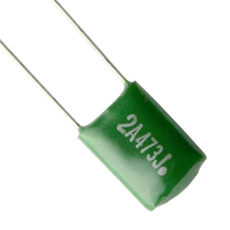 Condensadores de película de poliéster verde para guitarra eléctrica/bajo, suministro de Luthier, 10x0.047uf