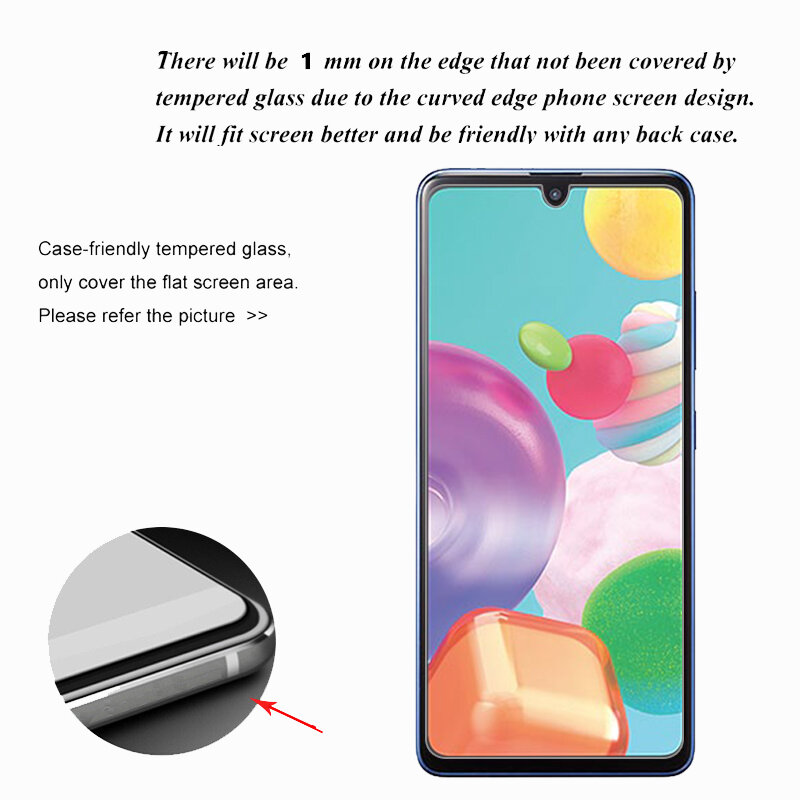 2 pièces pour Samsung Galaxy A41 verre pour Galaxy A41 Film en verre trempé 9H protecteur d'écran en verre dur de protection pour Samsung A41