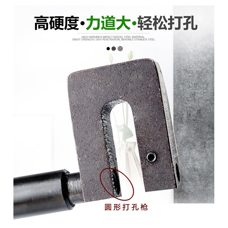 Krachtige Pneumatische Puncher Metalen Ss Reclame Lichtgevende Woord Air Oogje Tool Gat Ponsmachine Perforatie 3Mm-8Mm