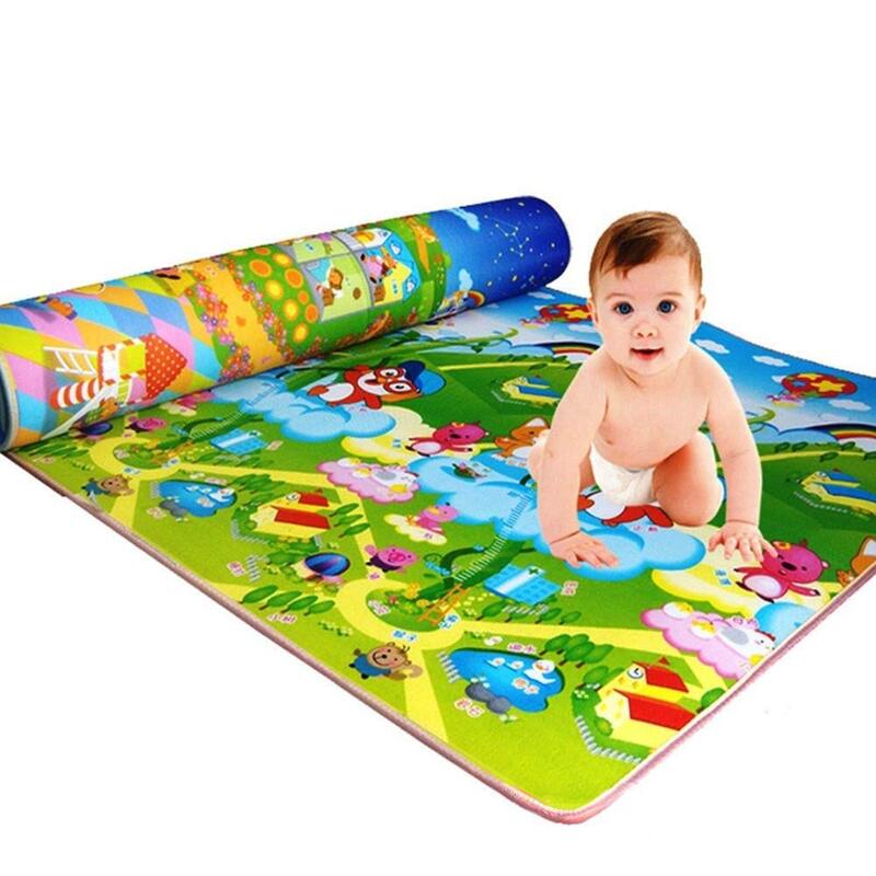 Pudcoco Play Mats para bebê e criança, tapete rastejando bonito, jogar jogo, tapete de piquenique, letra, alfabeto, tapete agrícola, engraçado, criança