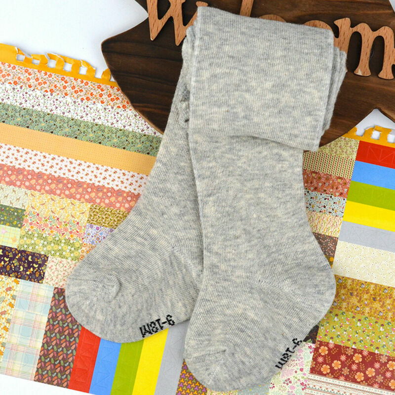 Pudcoco 0-24m bebê recém-nascido menina sólido algodão apertado meia-calça quente para bebê meias reli