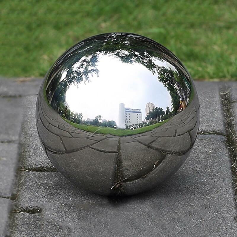 19/38/51/80มม.304สแตนเลสสตีล Ball High Gloss Sphere กระจก Hollow Ball สำหรับ Hiasan Taman Rumah อุปกรณ์เครื่องประดับ