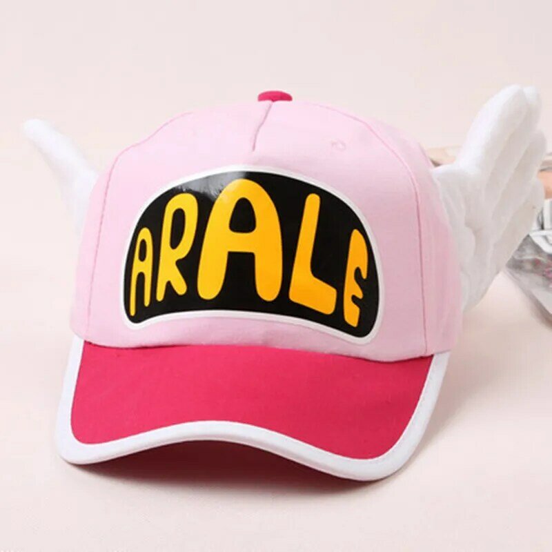 Gorra de béisbol con alas de ángel para adultos y niños, gorro de Anime, Arale, Arale, Sexy, bonito, regalo Kawaii