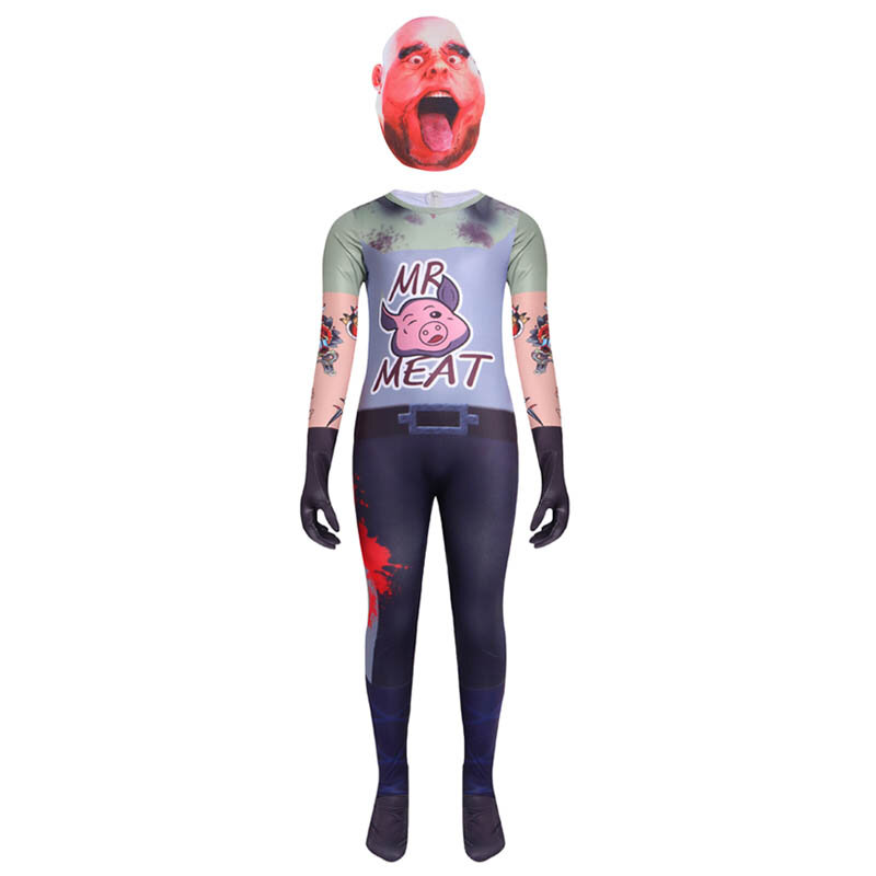 Terrify Ice Scream ropa de actuación mono de una pieza para niñas y niños ropa de vestir Mr Meat Cosplay máscara Body de Halloween
