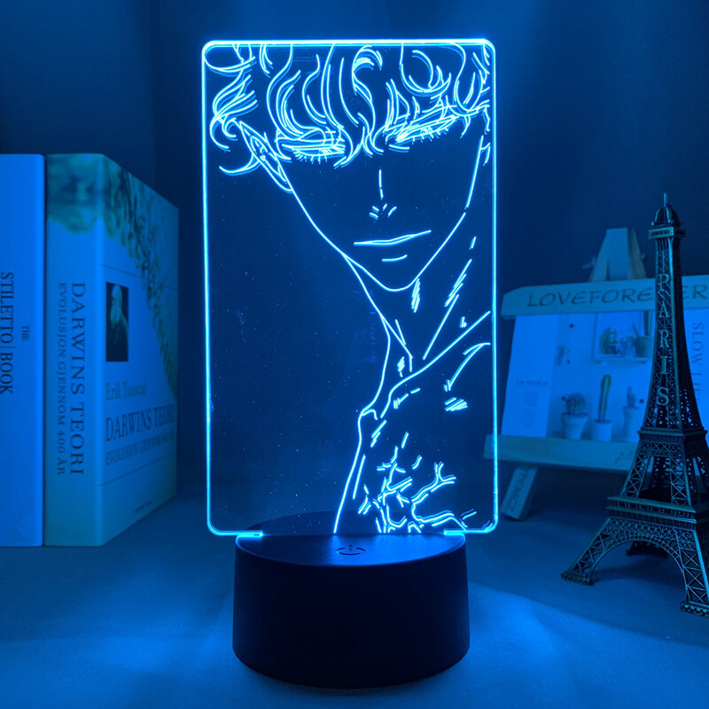Lámpara 3d de Anime para decoración de dormitorio, luz nocturna de escritorio para habitación de Manga, regalo de cumpleaños