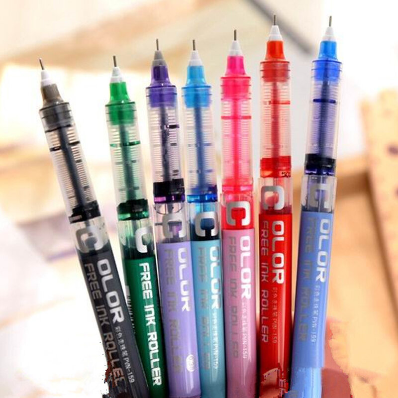 Luxus Hohe Qualität Nadel Typ Gel Stifte Gerade Flüssigkeit Yype Farbe Stift Wasser Schreibwaren Büro Schule Liefert Schreiben