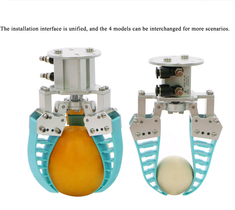 Più nuovo 2kg grande carico elettrico flessibile Robot artiglio pinza Bionic flessibile morsetto meccanico adattivo dito frutta smistamento afferrare