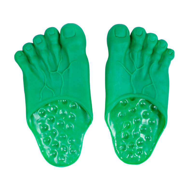 ฮาโลวีน Hulk รองเท้าแตะด้านล่าง Bigfoot รองเท้าแตะรองเท้าปาร์ตี้ตลก Shoescover แสดง Cosplay Props แต่งหน้าสำหรับของขวัญเด็ก
