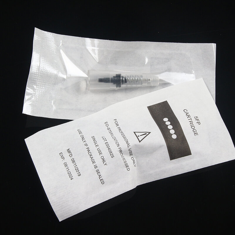 Cartucho de aguja desechable para maquillaje permanente, para máquina PMU, microblading permanente de cejas/labios, 50/100 Uds.