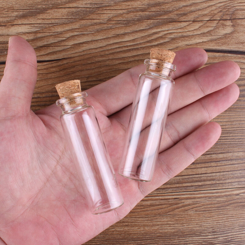 10 peças-frascos de vidro 4ml-20ml com rolha 5ml 10ml 12ml 15ml garrafa de vidro para presente de casamento e dos desejos