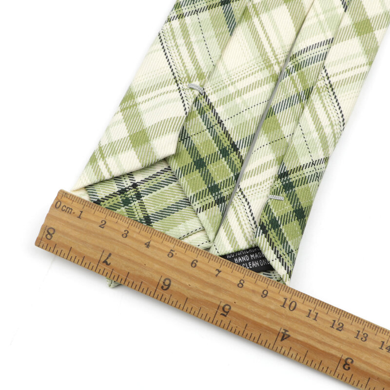 New Arrival w kratę w paski miękki wąski krawat moda męska TR tkaniny krawat poliestrowy wąski krawat mężczyźni biznes małe krawaty projektant