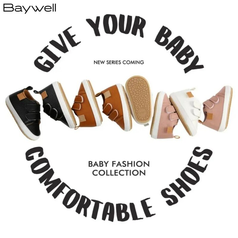 Vintage Vibes-Chaussures en cuir PU rétro pour bébé, premiers marcheurs pour garçons et filles