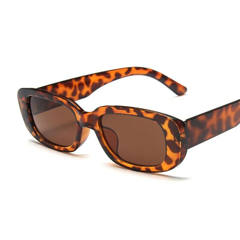 Gafas de sol rectangulares Retro para mujer, gafas de sol cuadradas coloridas populares, moda Vintage, diseñador de marca, nuevo