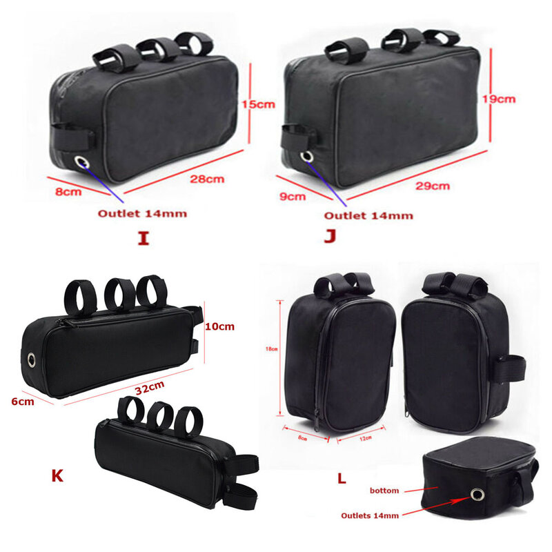 Bicycle Bike Tube Frame Pack Bag Case Battery li-ion Tool Box Storage Hanging Multiple Sizes Waterproof Convenience for Bicycle