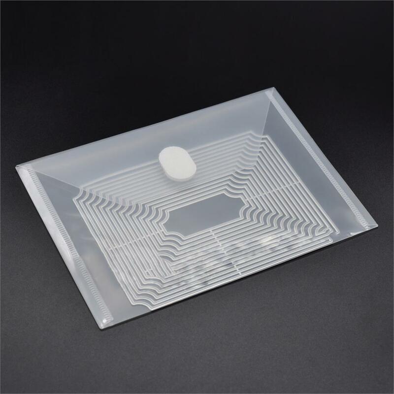 10ピース/セット14 × 19センチメートルシースルー透明ファイルフォルダプラスチック保存袋切削ダイススタンプステンシルオーガナイザーホルダー
