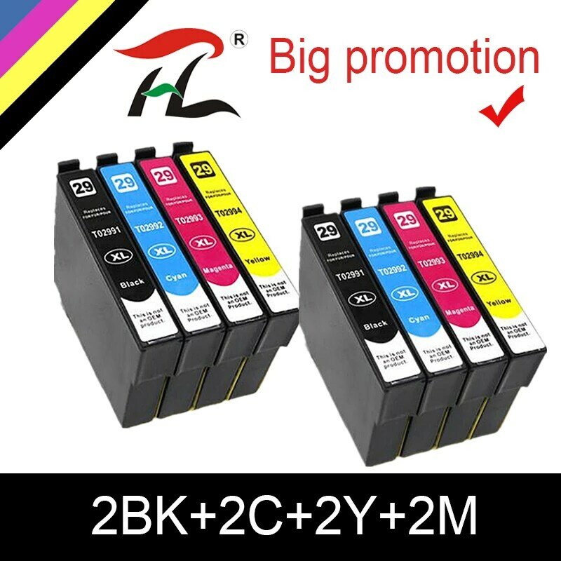 HTL-cartuchos de tinta para impresora Epson, recambio de tinta Compatible con 29XL, T2991XL, T2991, XP235, XP247, XP245, XP332, XP335, XP342, XP345, XP435, XP432, XP442