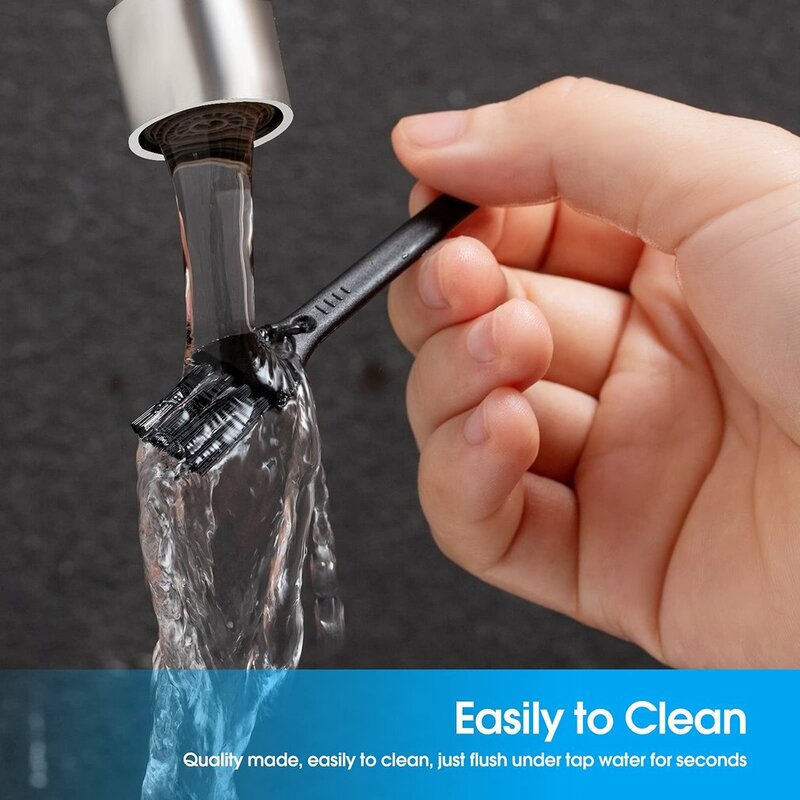 Escova de limpeza de lâmina de escova pequena escova de limpeza de plástico de polietileno preto escova de limpeza portátil
