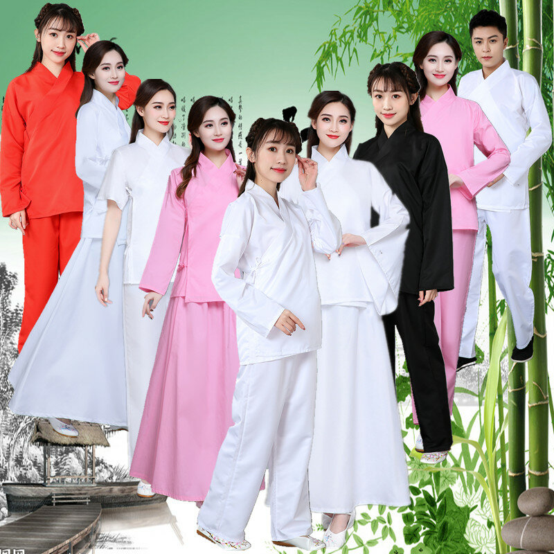 Hanfu-Ensemble de vêtements intérieurs pour femmes, costume d'Halloween dans les prHub chinoises, pyjama pour dames, ensembles jupe et pantalon, dynasties Tang